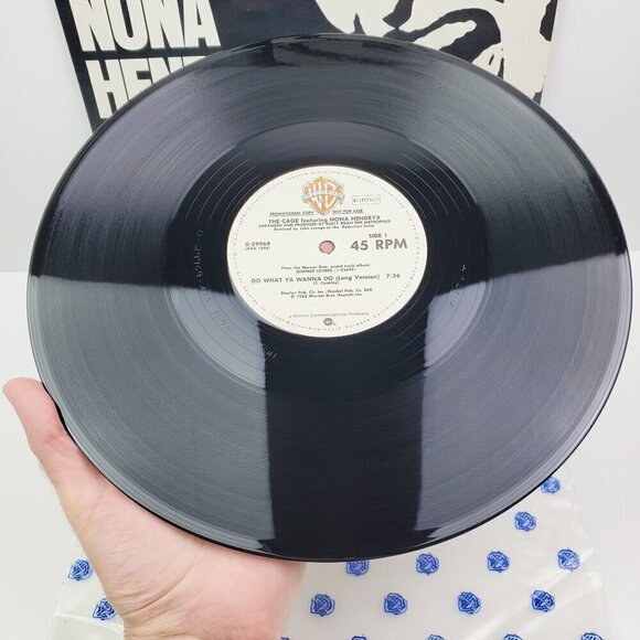Nona Hendryx Cage Do What Ya Wanna Do Vinyl Promo 0-29969 1982 Single Long Dub - Picture 2 of 11